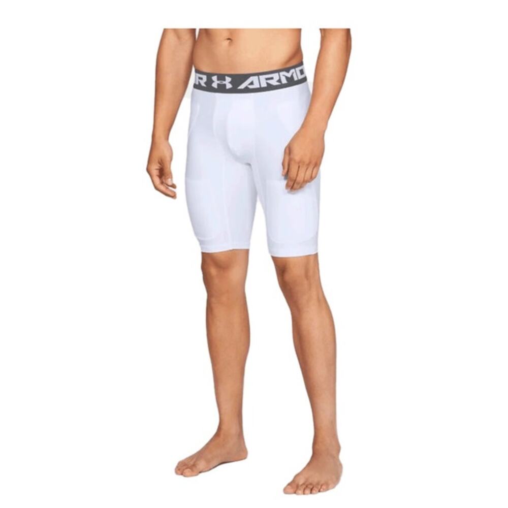 Under Armour Heat Gear White Football 6 Pocket Girdle NWT Compression Mens L